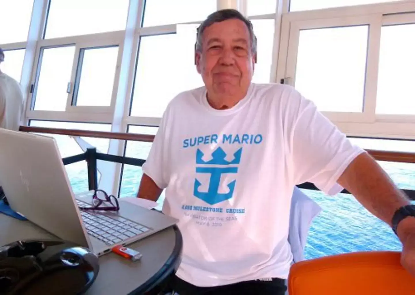 'Super Mario' is a popular figure on board his cruise ship. (All Things Cruise)