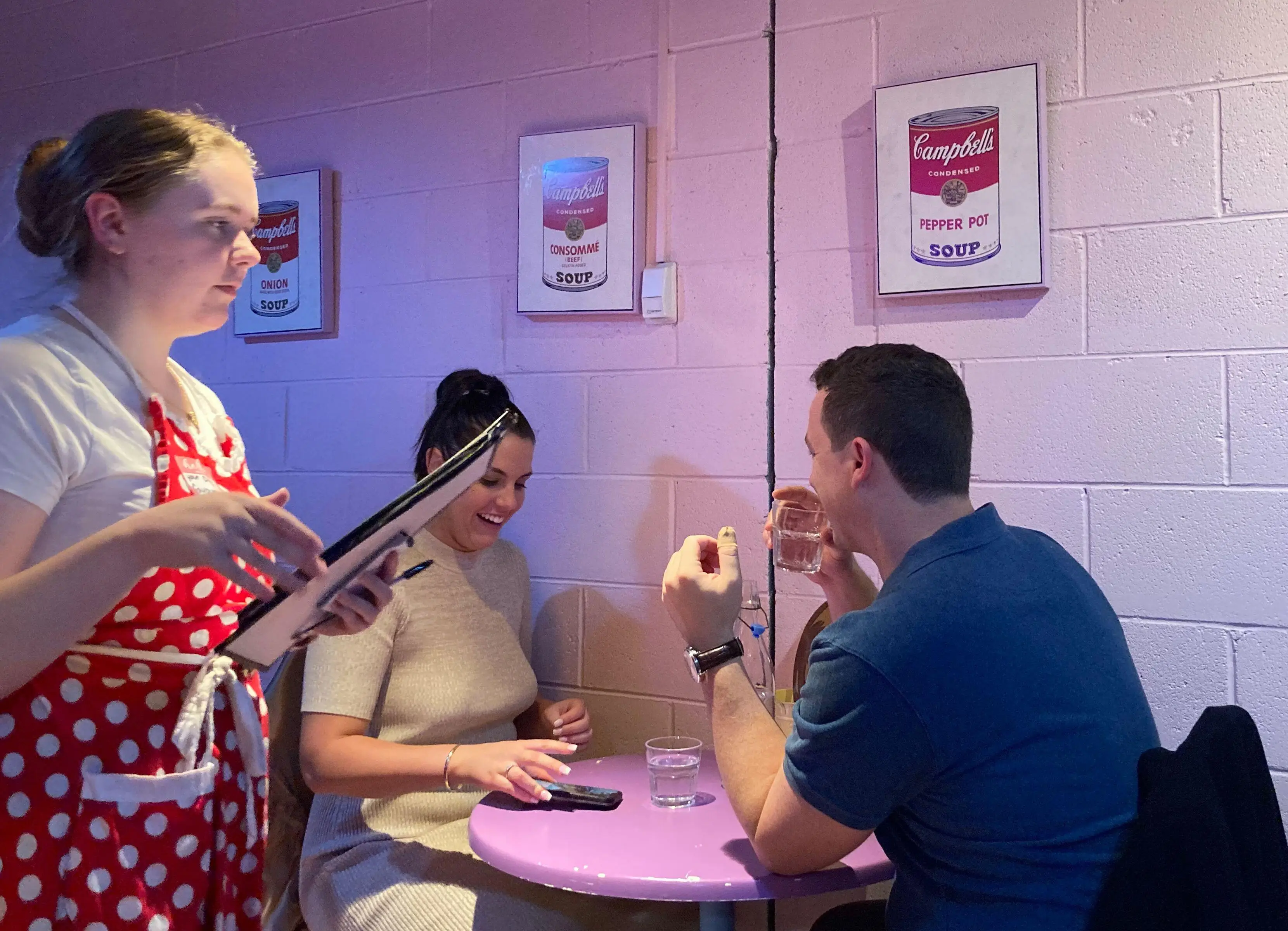 Karen's Diner has five rules customers must follow.