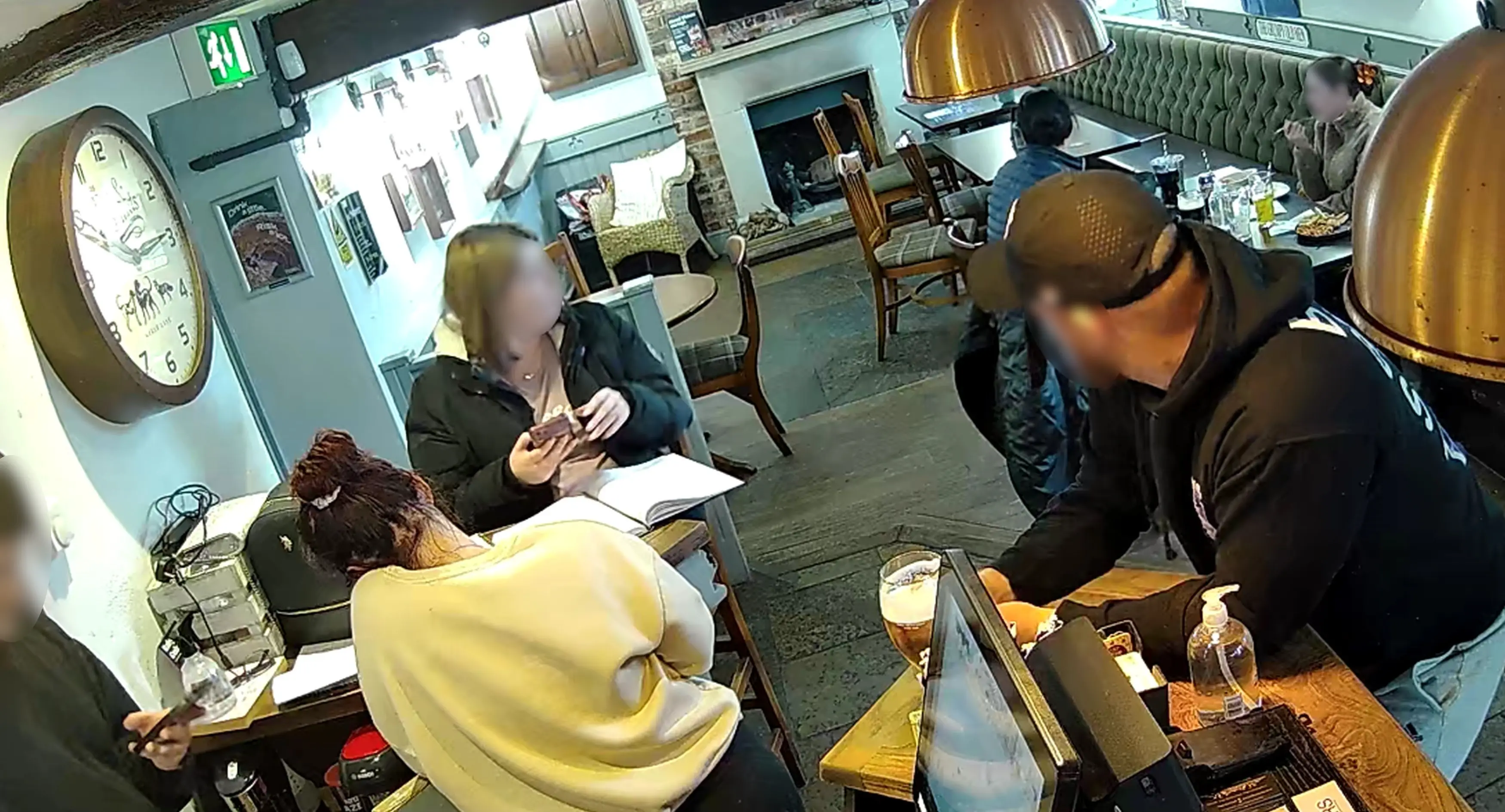 Paul doesn't even wait for the punters to leave before he's causing all kinds of mischief. (Kennedy News Media)