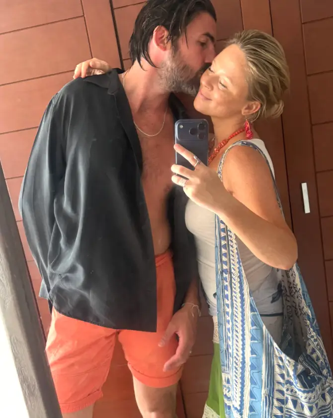 The pair are set to wed in a bigger ceremony in Spain. (emilyatack/Instagram)
