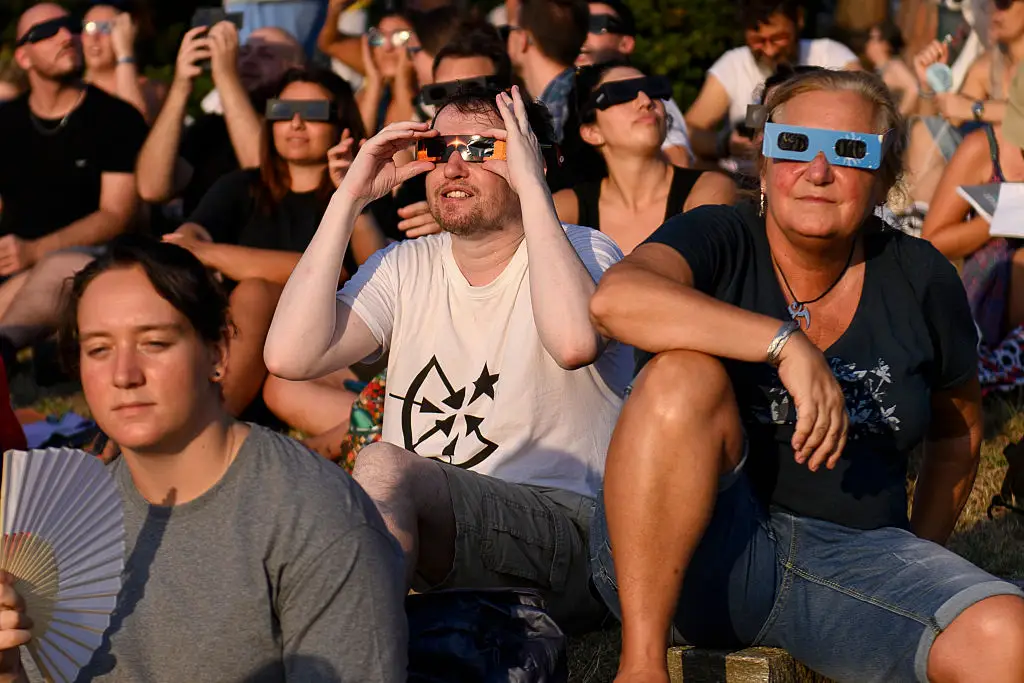 It was crucial to use protection when looking at the eclipse (Stefano Guidi/Getty Images)