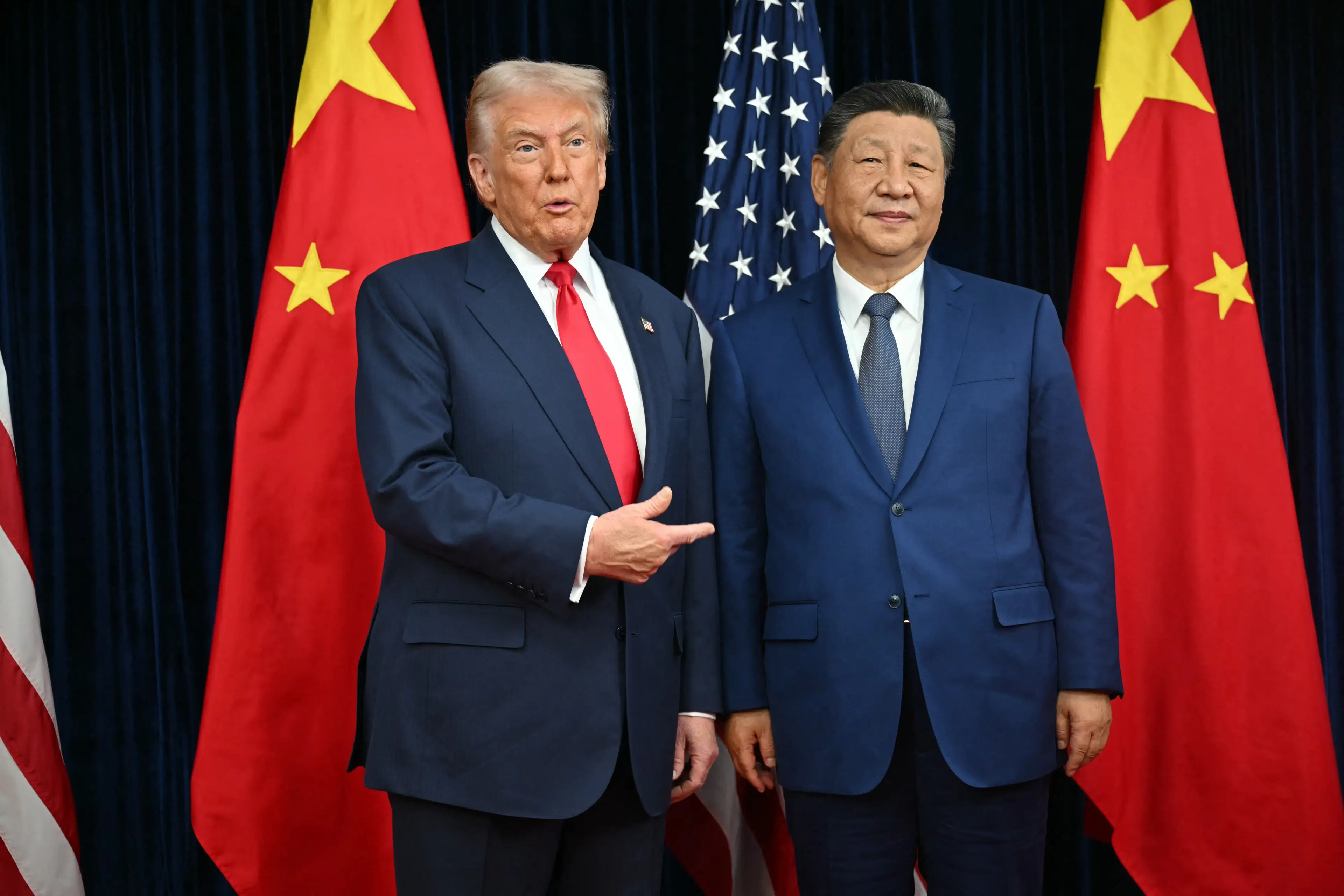 Trump met with Xi Jinping in South Korea today. (ANDREW CABALLERO-REYNOLDS/AFP via Getty Images)