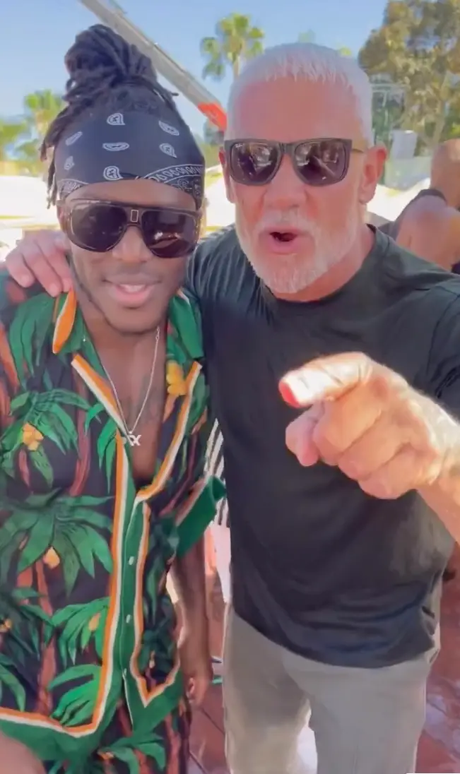 KSI has previously partied with Wayne Lineker at his Ibiza club.