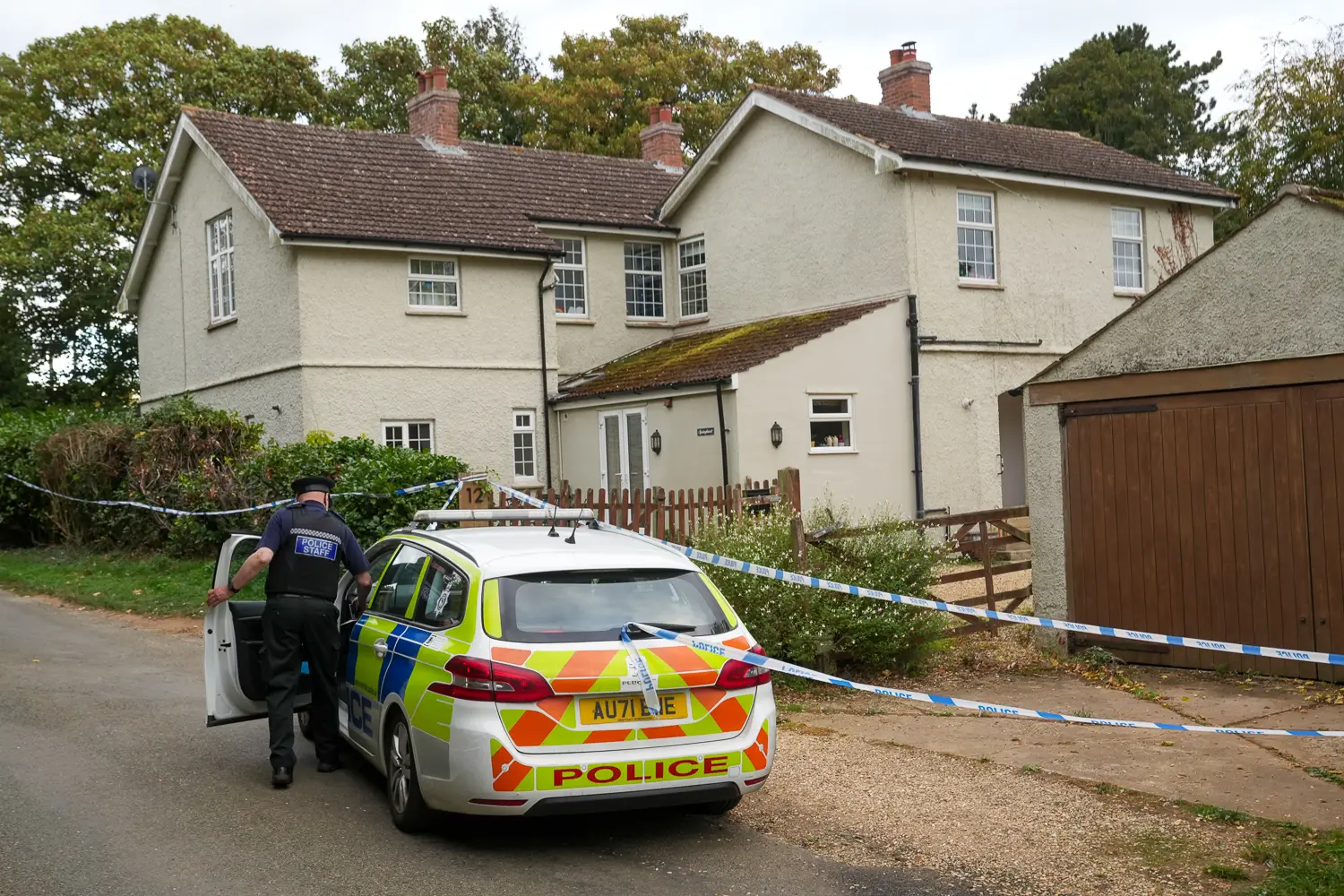 A police scene at the property (East Anglia News Service)
