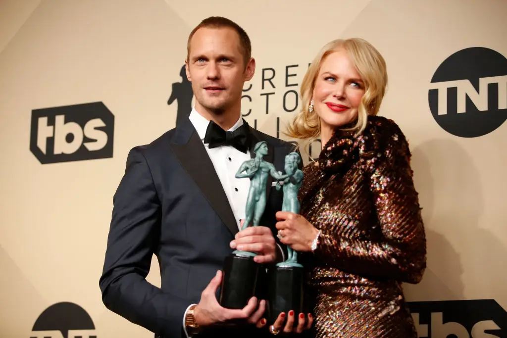 She told Skarsgård to steer clear of the falafels before any intimate scenes (Al Seib / Los Angeles Times via Getty Images)