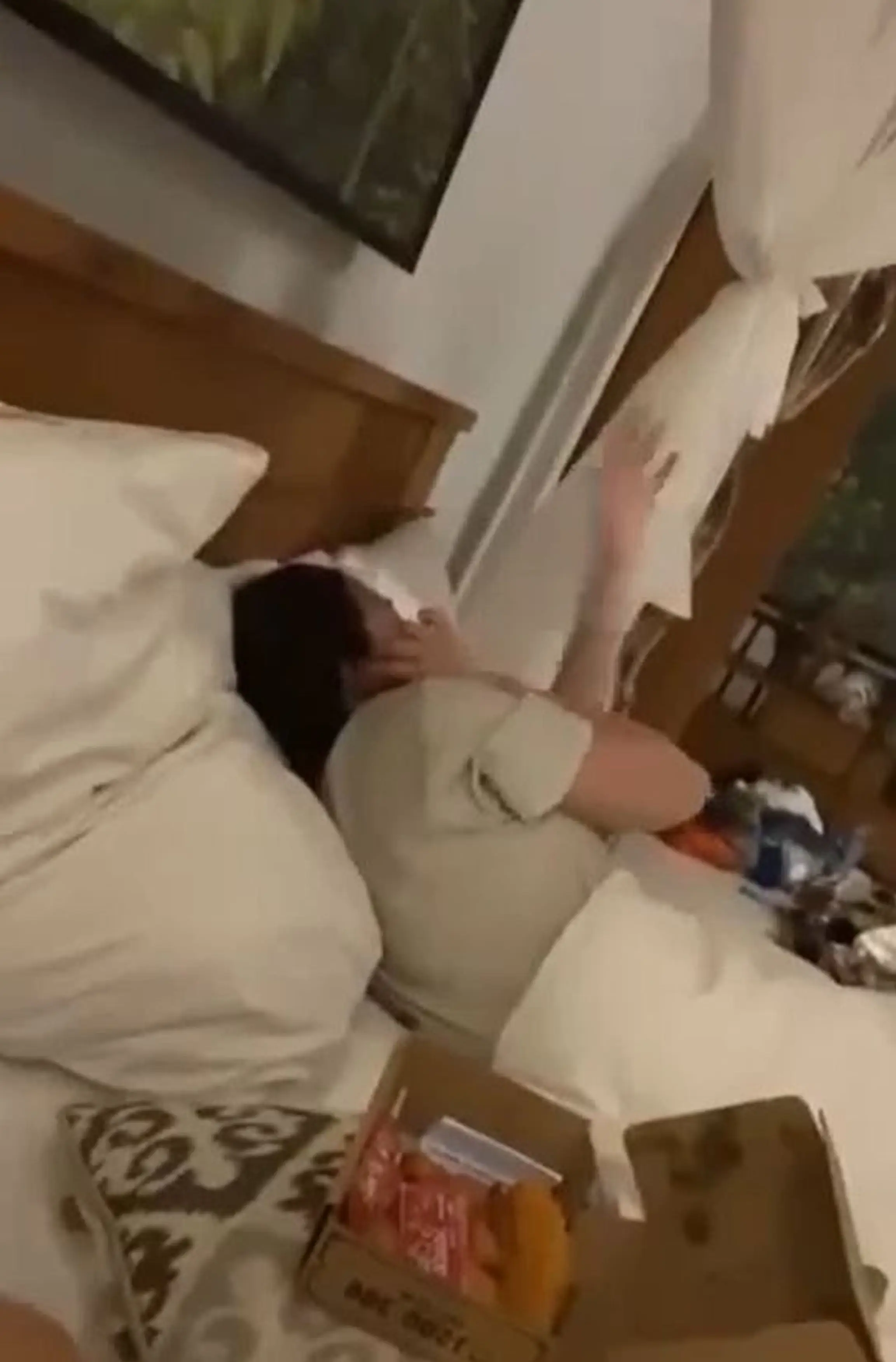 It looked like she was trying to swat flies away. (Kennedy)