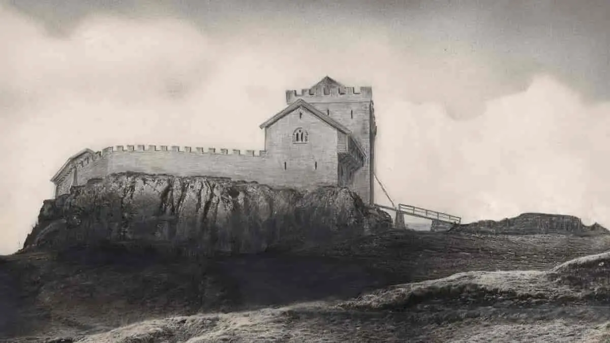 What Sverresborg Castle looked like (Norwegian Directorate for Cultural Heritage)