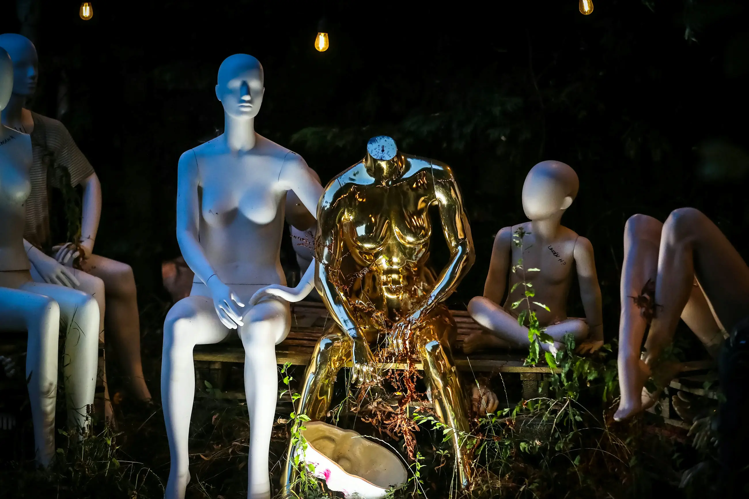 Mannequin graveyard Mannakin Hall promises this year's Halloween event will be its 'most grotesque' ever (SWNS)