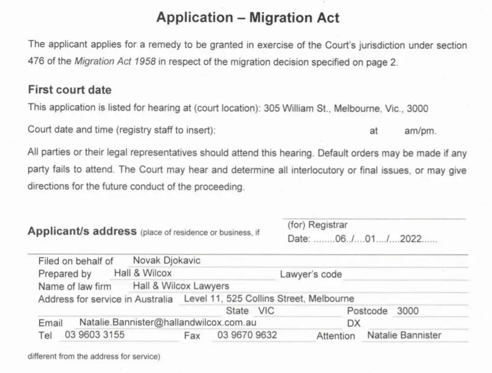The tennis star's name was spelt incorrectly.