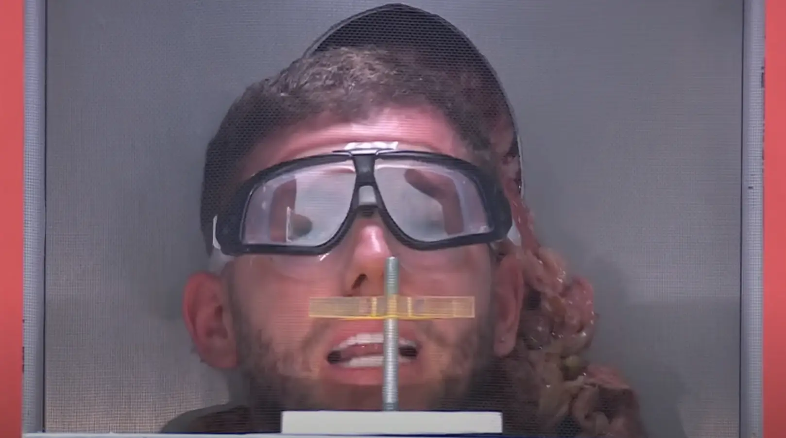 Dean was pushed to his breaking point by the fish guts (ITV)