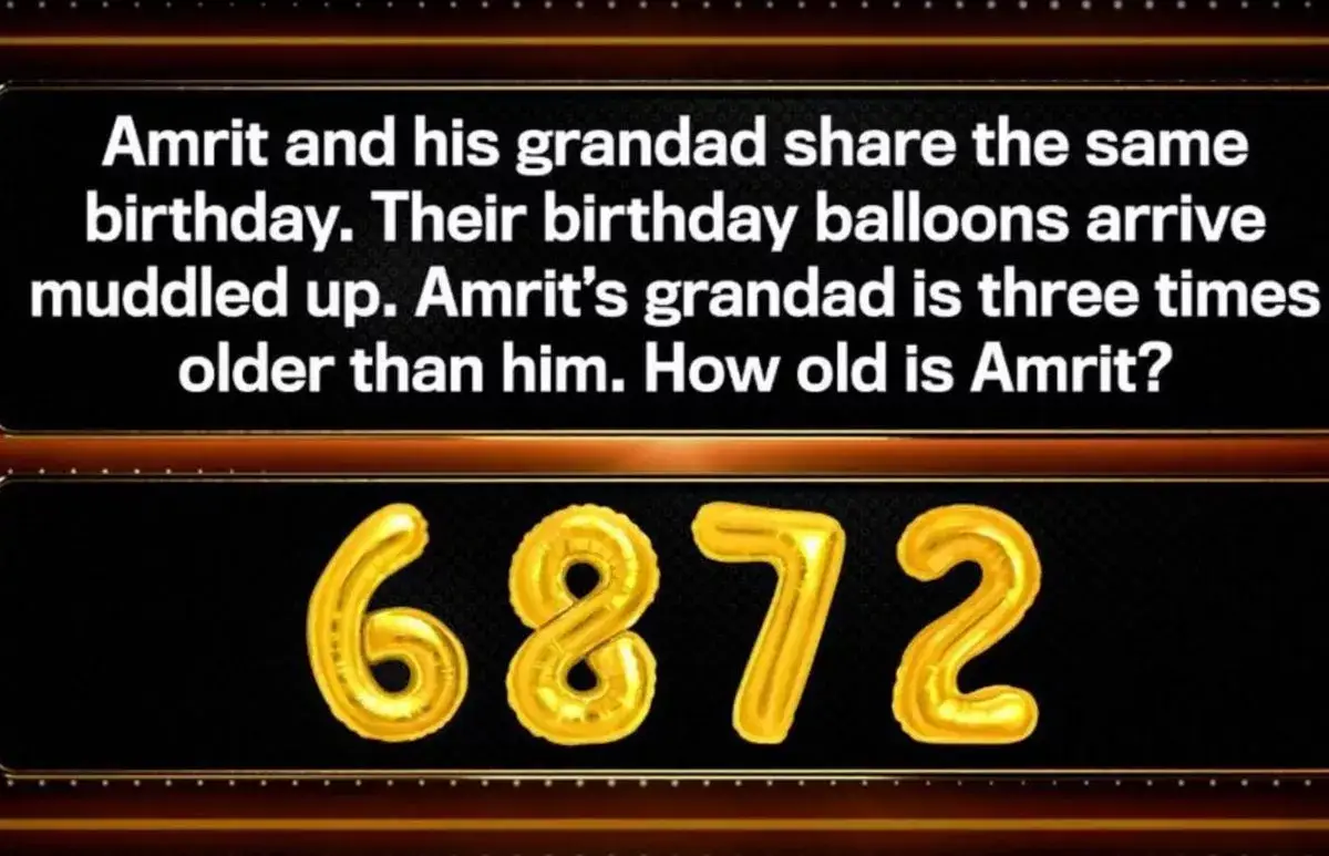 Fans spot an error with the question. (ITV)