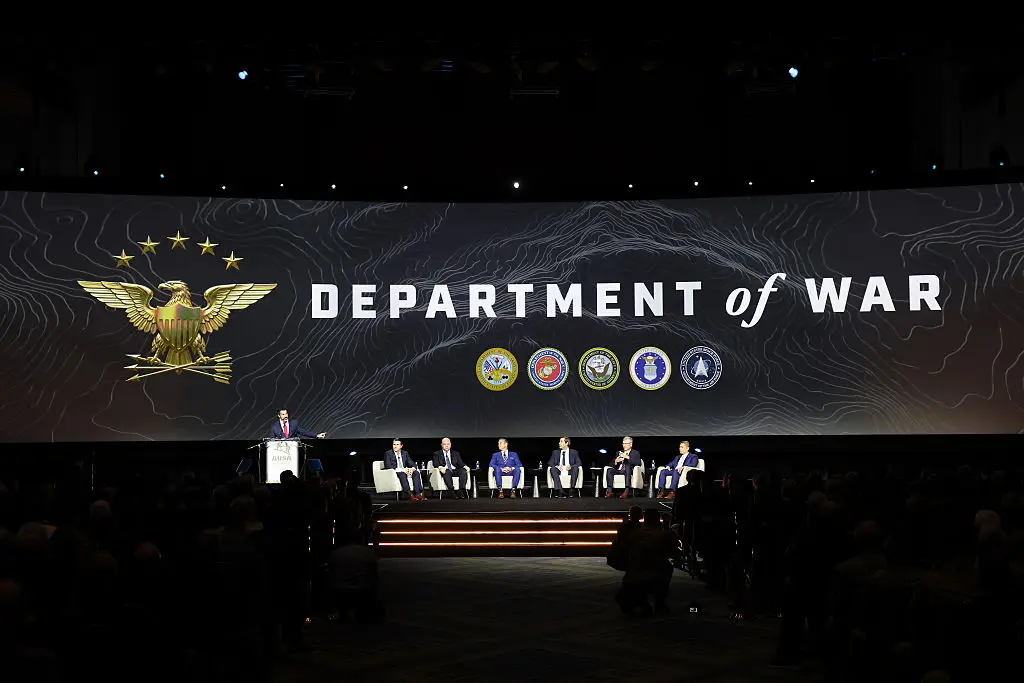 The US Department of War, formerly Defence, is headed up by Pete Hegseth (Kevin Dietsch/Getty Images)