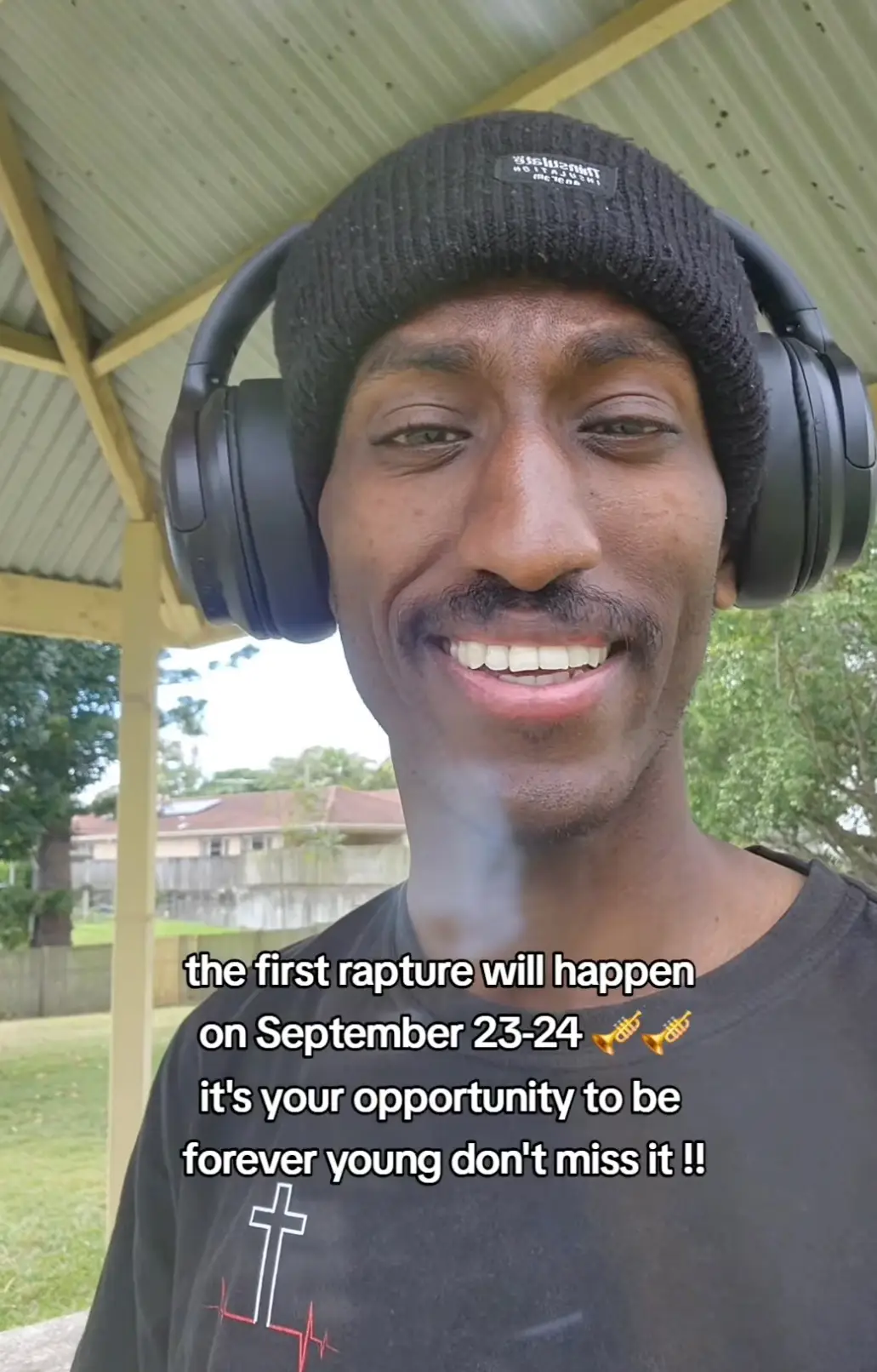 Tilahun Desalegn believed the Rapture would take place last week - but has now apologised since he was proved wrong (TikTok/@tilahun.desalegn)