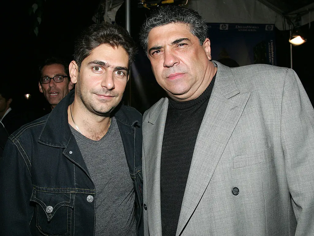 Michael Imperioli and Vincent Pastore pictured at the 'Shark Tale' premiere in 2004 (Evan Agostini/Getty Images)