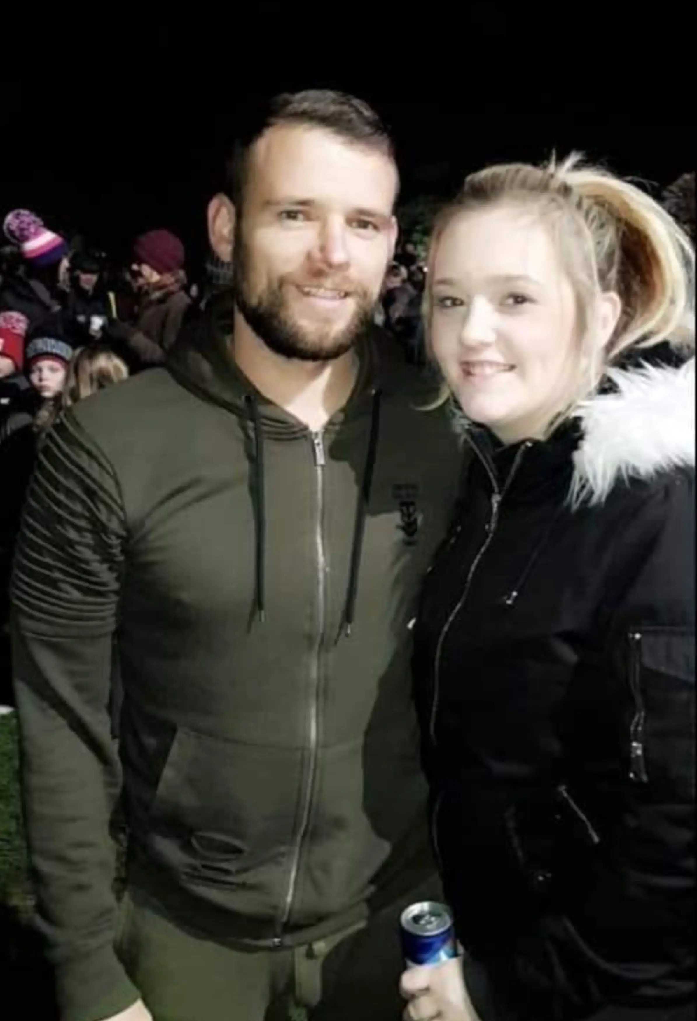 Rob with his girlfriend Jamie.