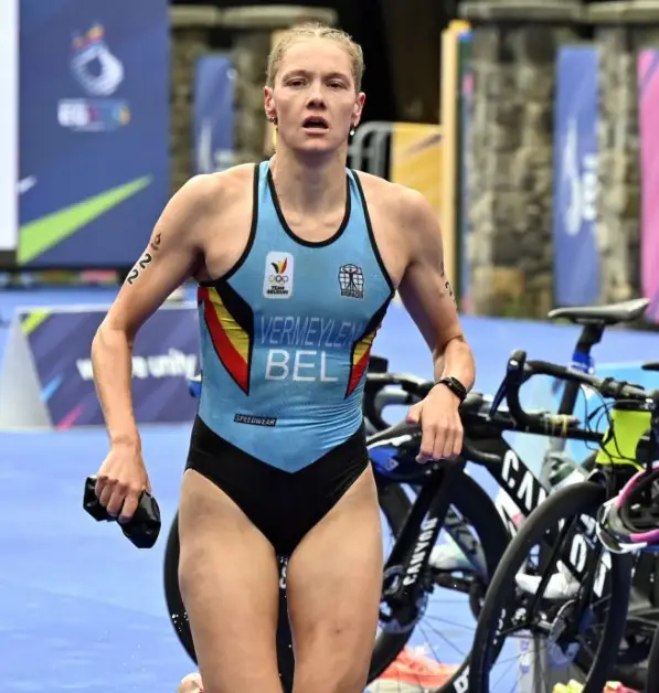 Belgian Triathlete Jolien Vermeylen has called out the organisers. (TEAM BELGIUM/BELGA MAG/AFP via Getty Images)