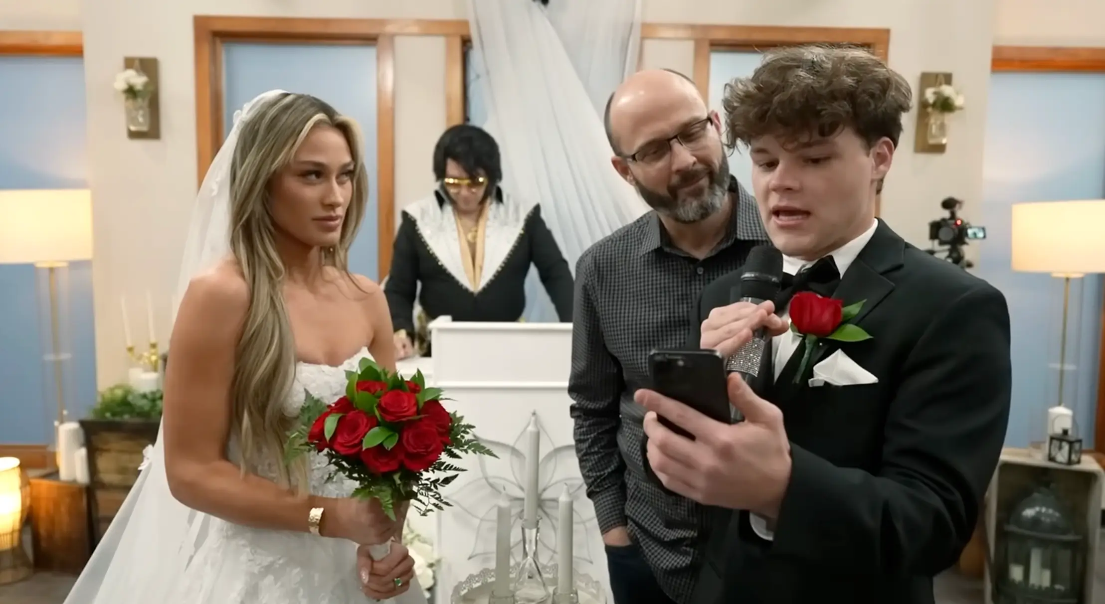 It's fair to say that Richardson wasn't too pleased with the stunt (YouTube/McKinley Richardson)