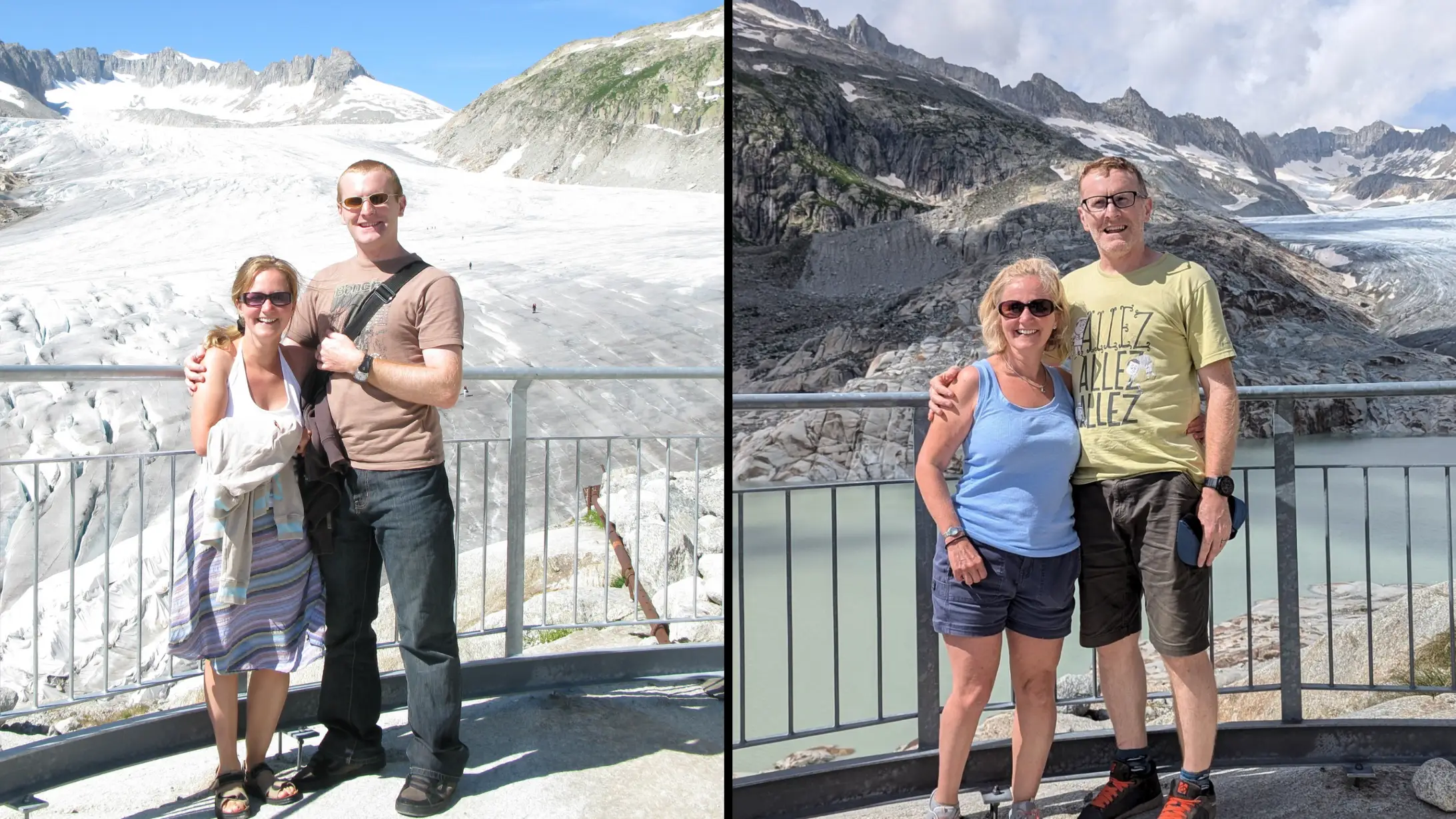 British tourist’s holiday photos taken 15 years apart reveal a devastating loss