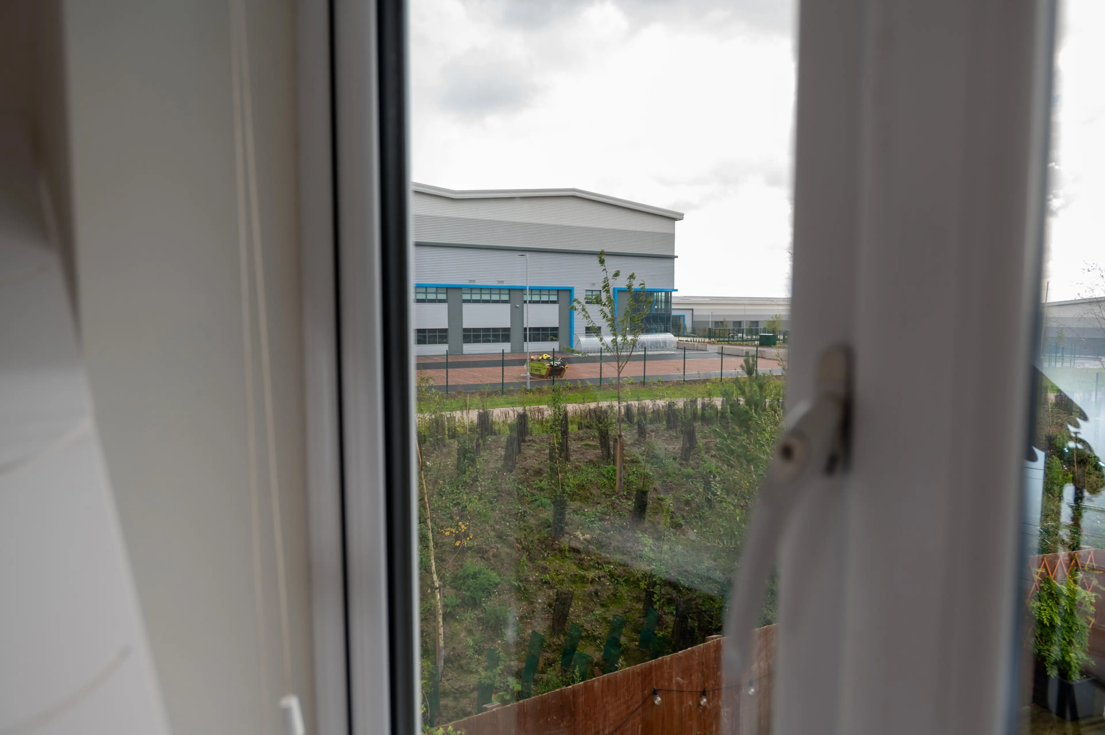 A view of the warehouses, giving an impression of their sheer size (SWNS)