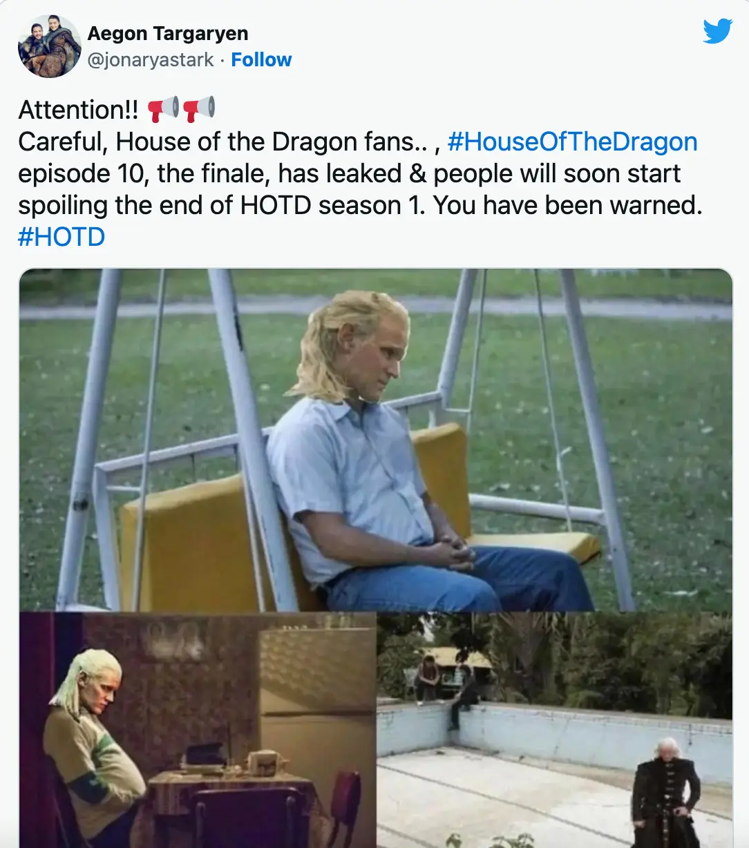 You may wanna give Twitter a miss for a few days.