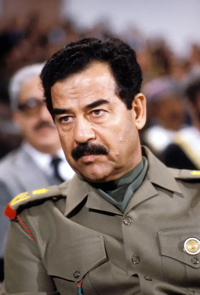 Saddam Hussein served as the president of Iraq from 1979 until 2003 (Chip HIRES/Gamma-Rapho via Getty Images)