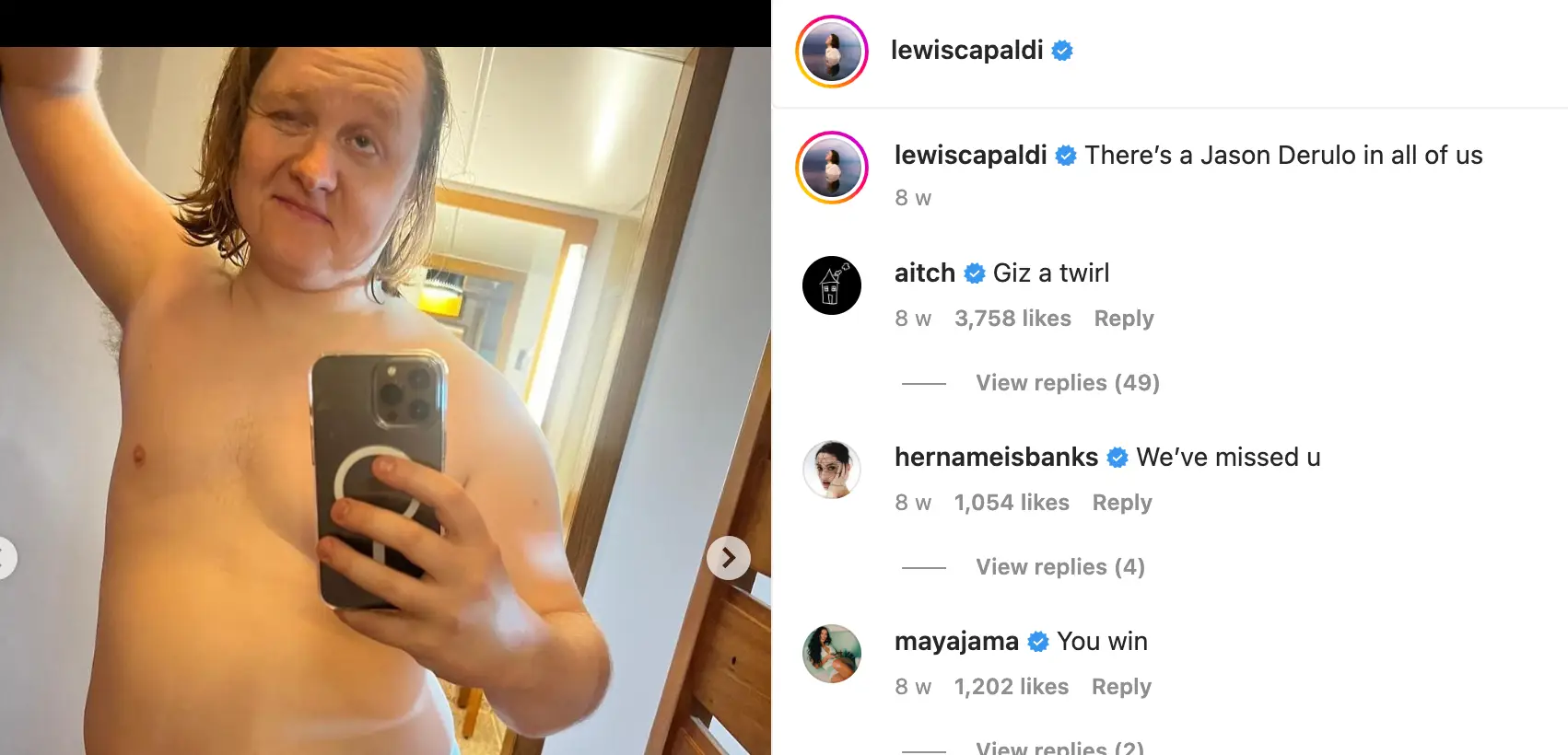 Capaldi described all the exercises he hates doing at the gym.