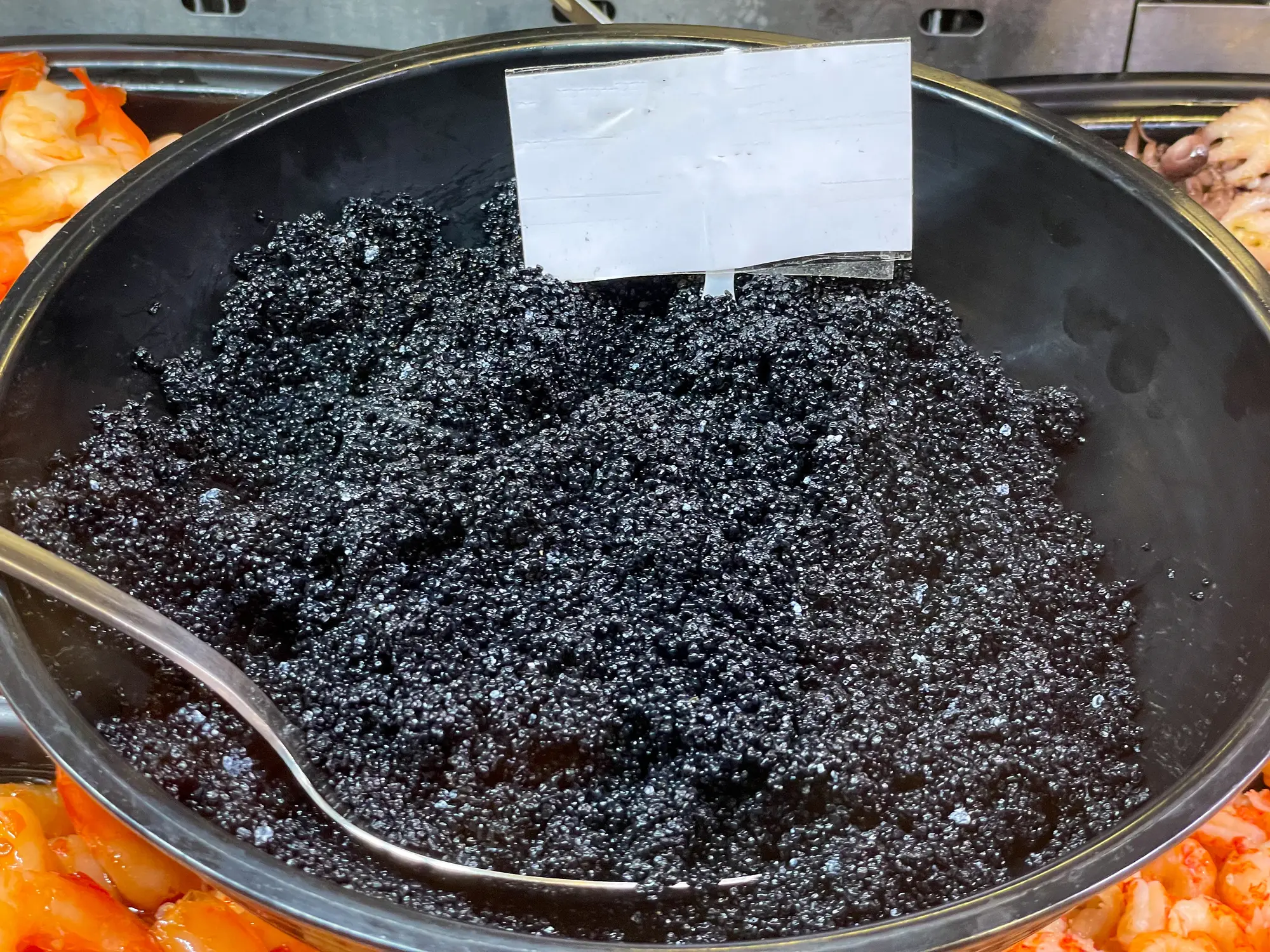 Caviar is fish eggs taken from a sturgeon fish.