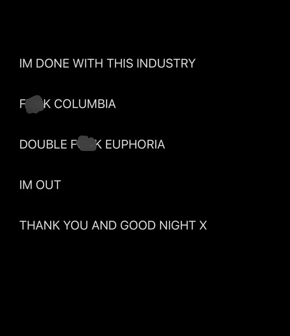 Labrinth posted the statement on Instagram (Instagram)