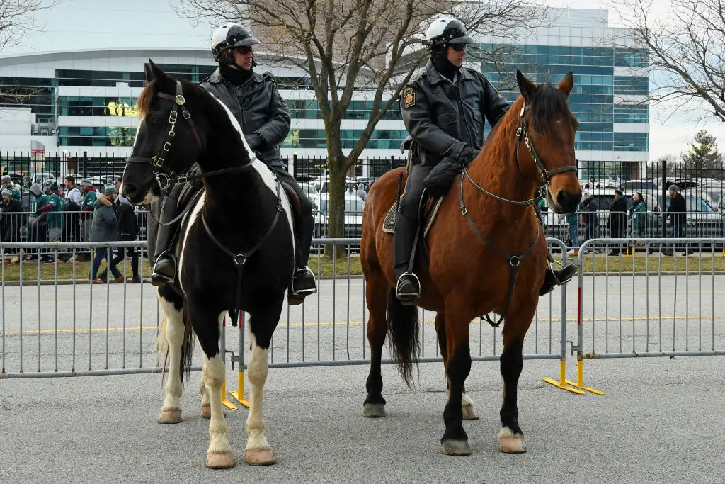 Police pictured at the venue (Andy Lewis/Icon Sportswire via Getty Images)