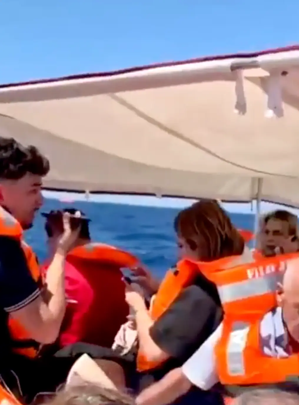 While many passengers were rescued, the death toll currently stands at eight, while another 18 are thought to be missing (X/@nexta_tv)