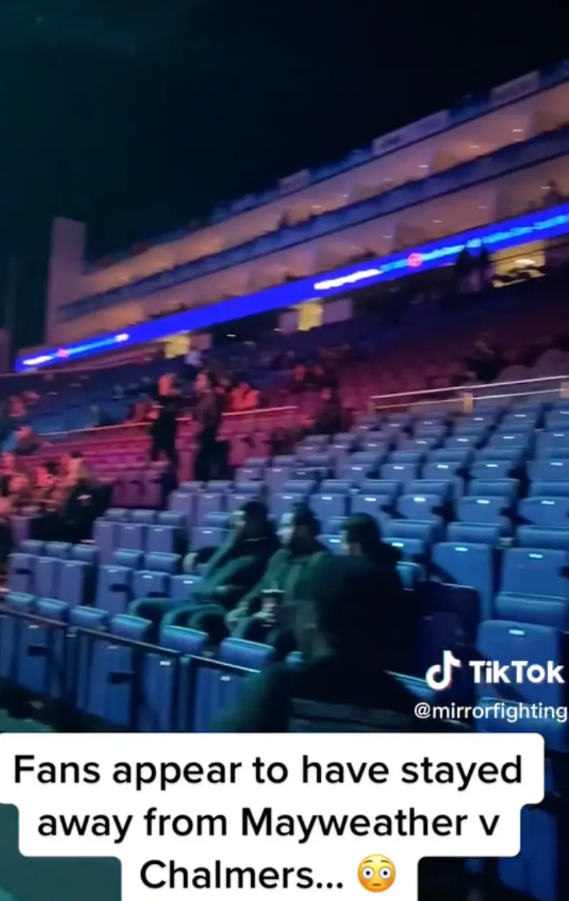 Fans who did turn up gave people a real idea of how empty the arena was.