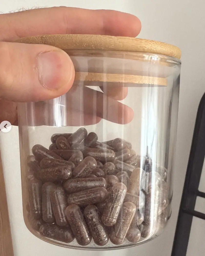 They turned the placenta into some tablets (Instagram/CalvinHarris)