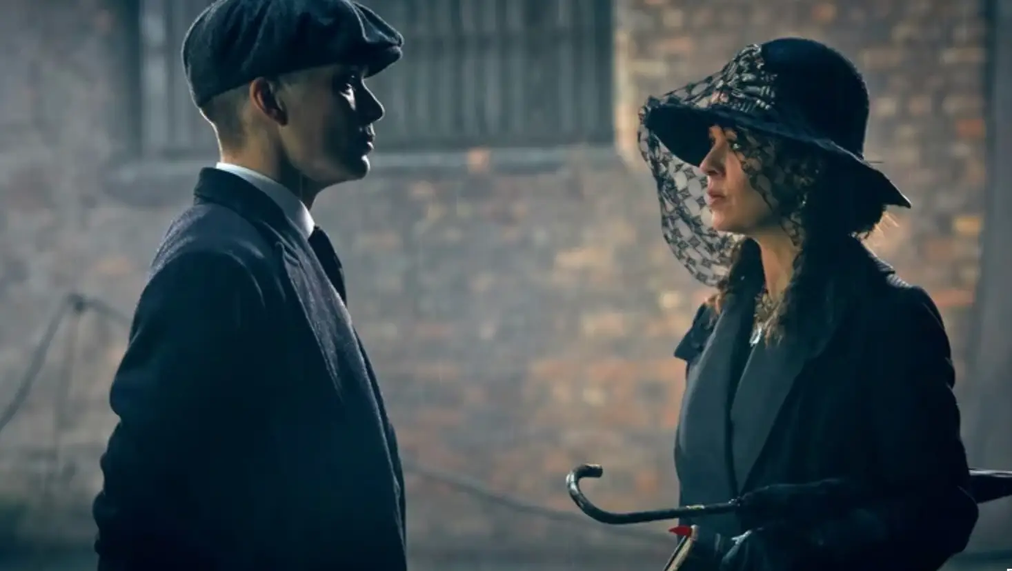 Helen McCrory as Polly Gray alongside nephew Tommy Shelby (Cillian Murphy) (Netflix)