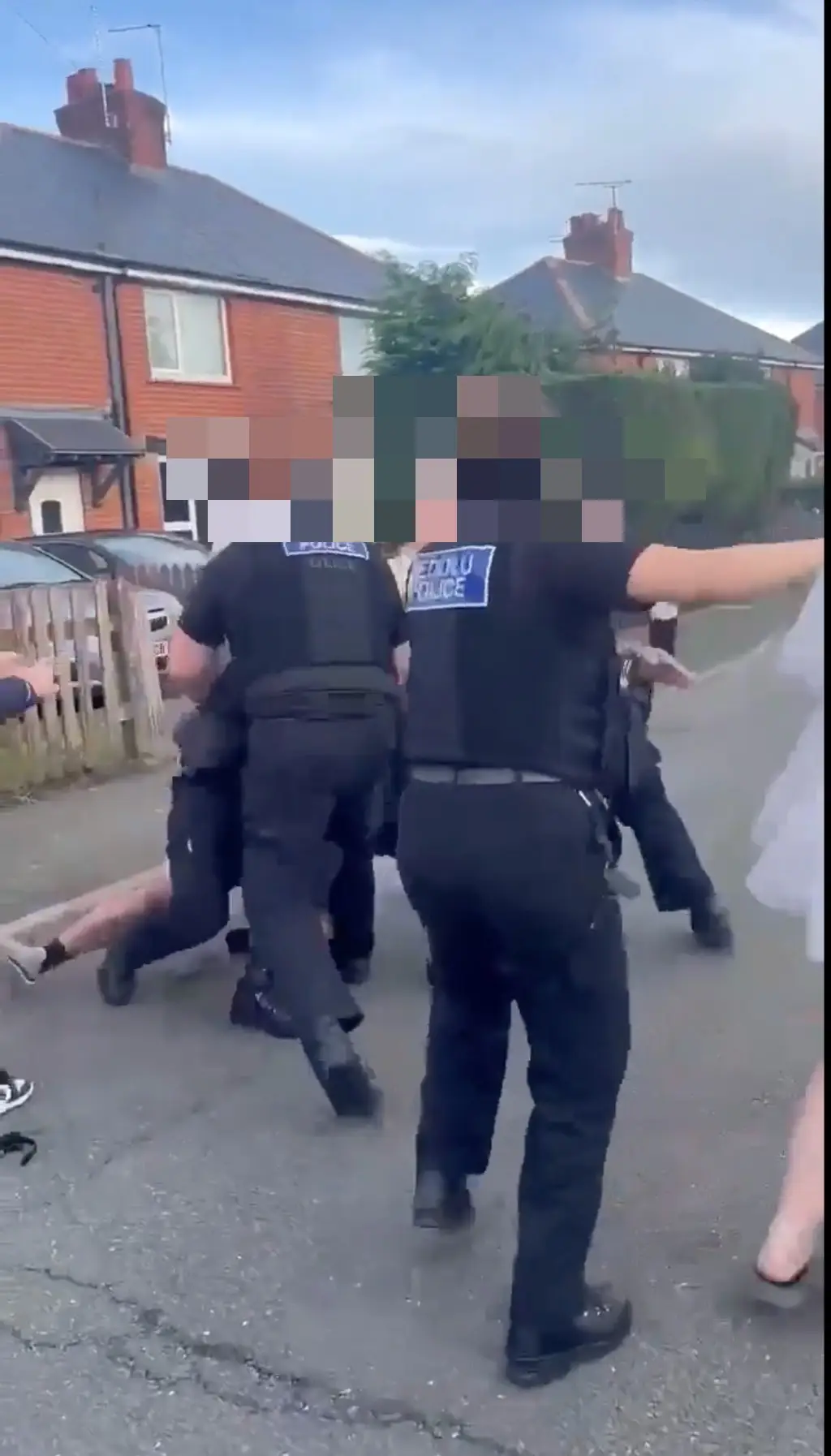 The brawl involved a lot of people.