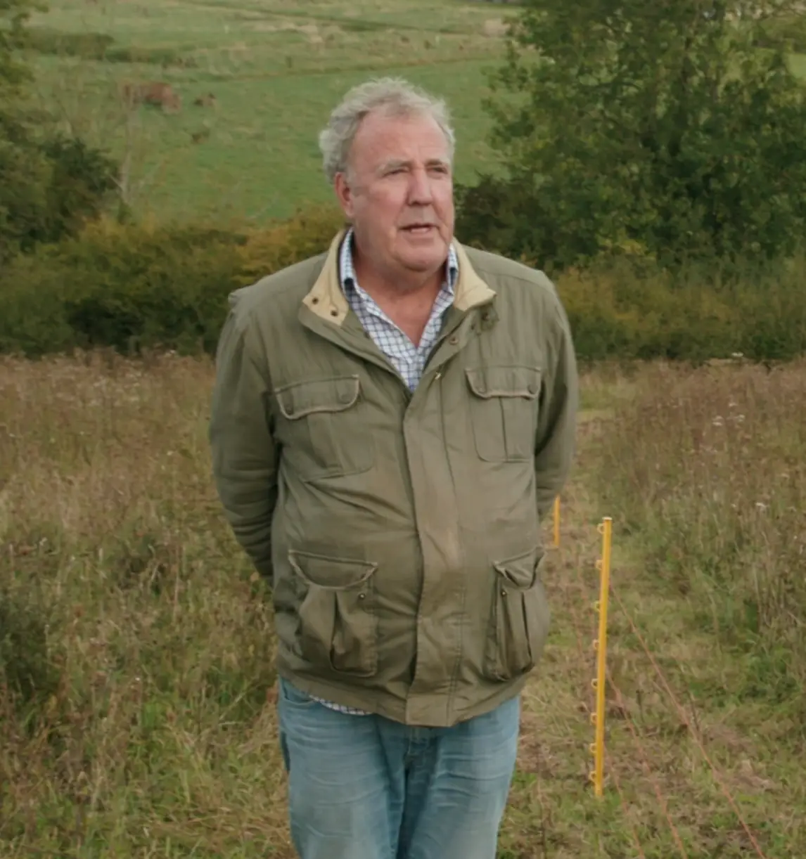 Clarkson was taken aback when Charlie stepped out of the bushes (Prime Video)