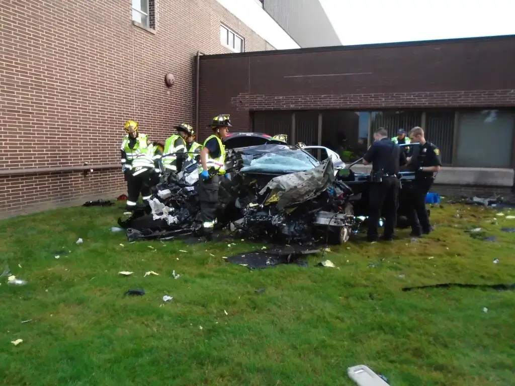 The crash (City of Strongsville)
