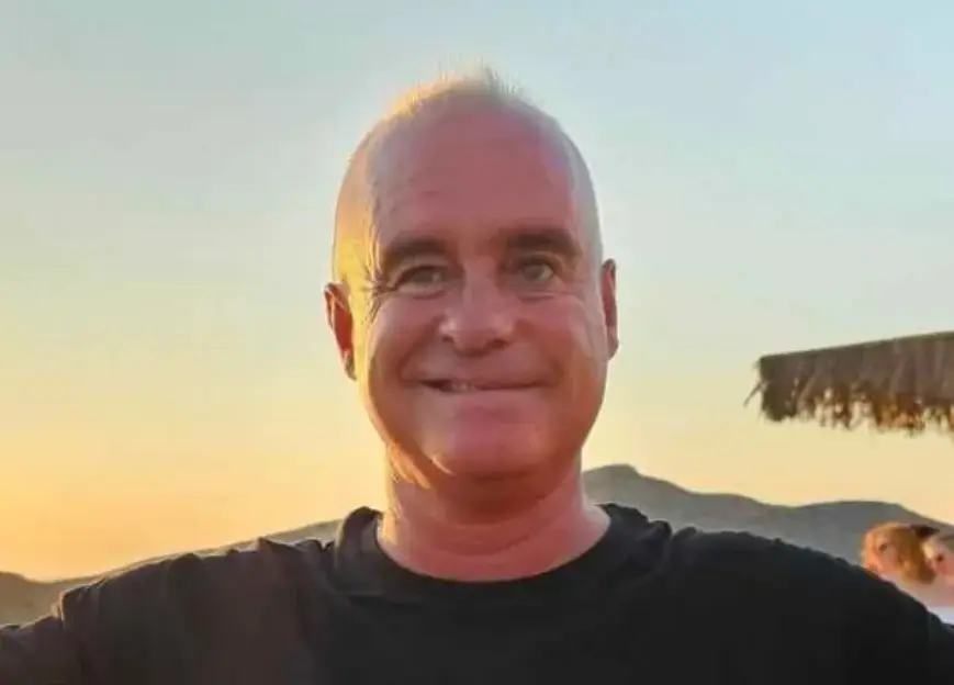 59-year-old American tourist Albert Calibet is missing on this island of Amorgos. (Municipality of Amorgos)