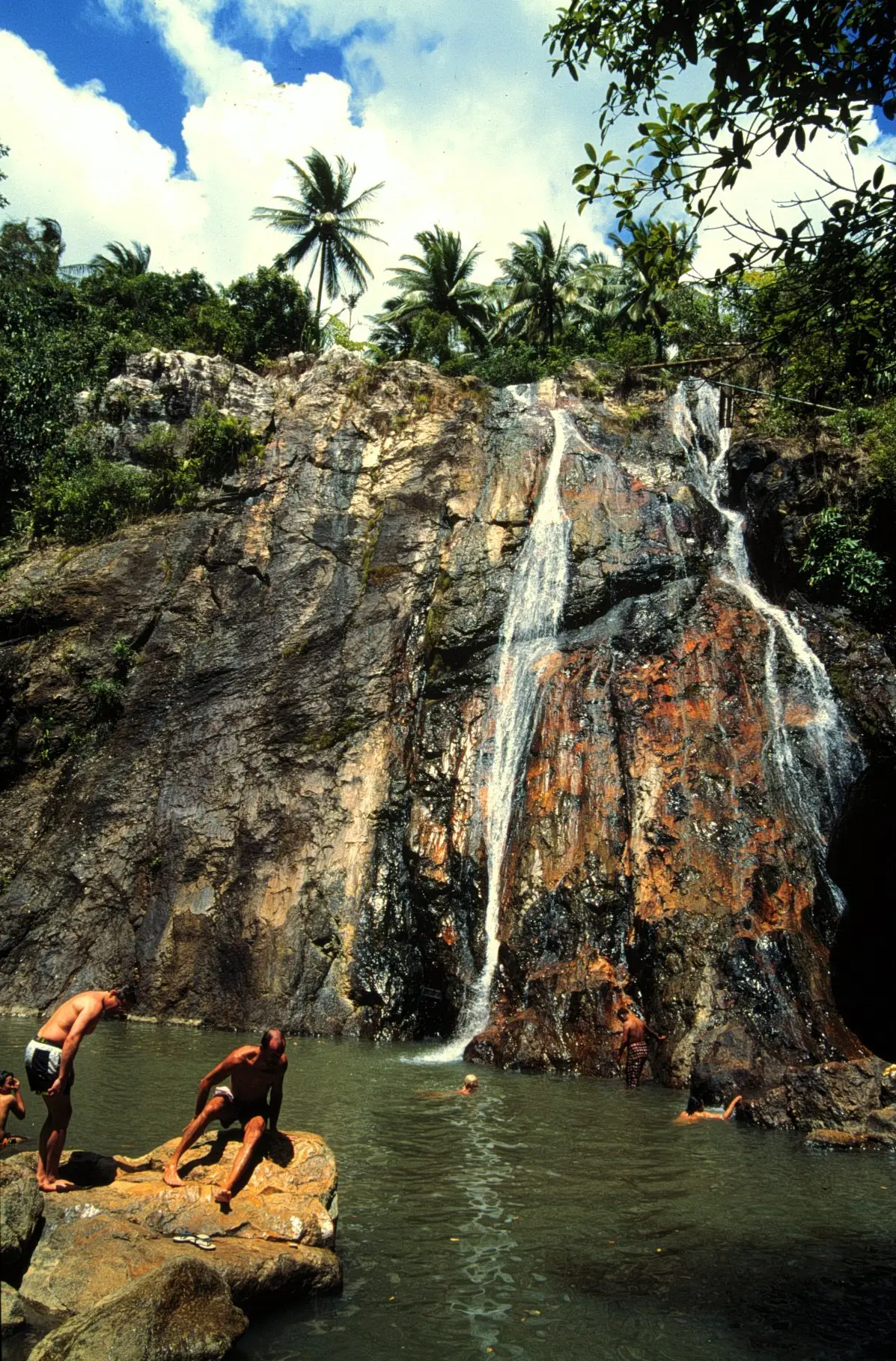 The Thai waterfall is a tourist hotspot, but visitors have died in the past (Peter Bischoff/Getty Images)