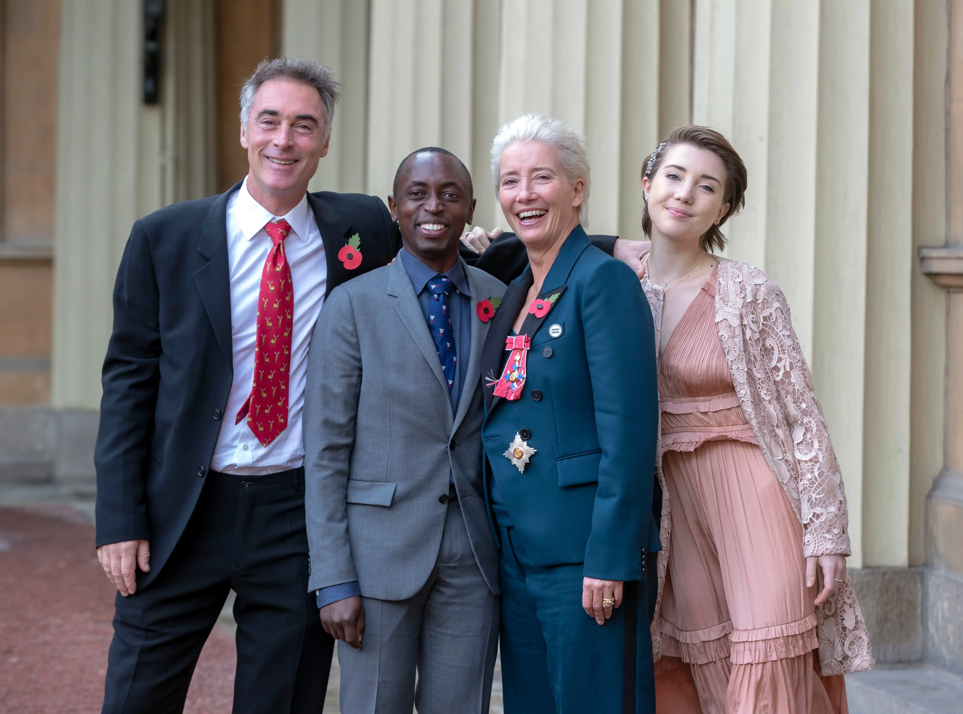 Thompson pictured with her husband Greg Wise and children Gaia and Tindy (Steve Parsons - WPA Pool/Getty Images)