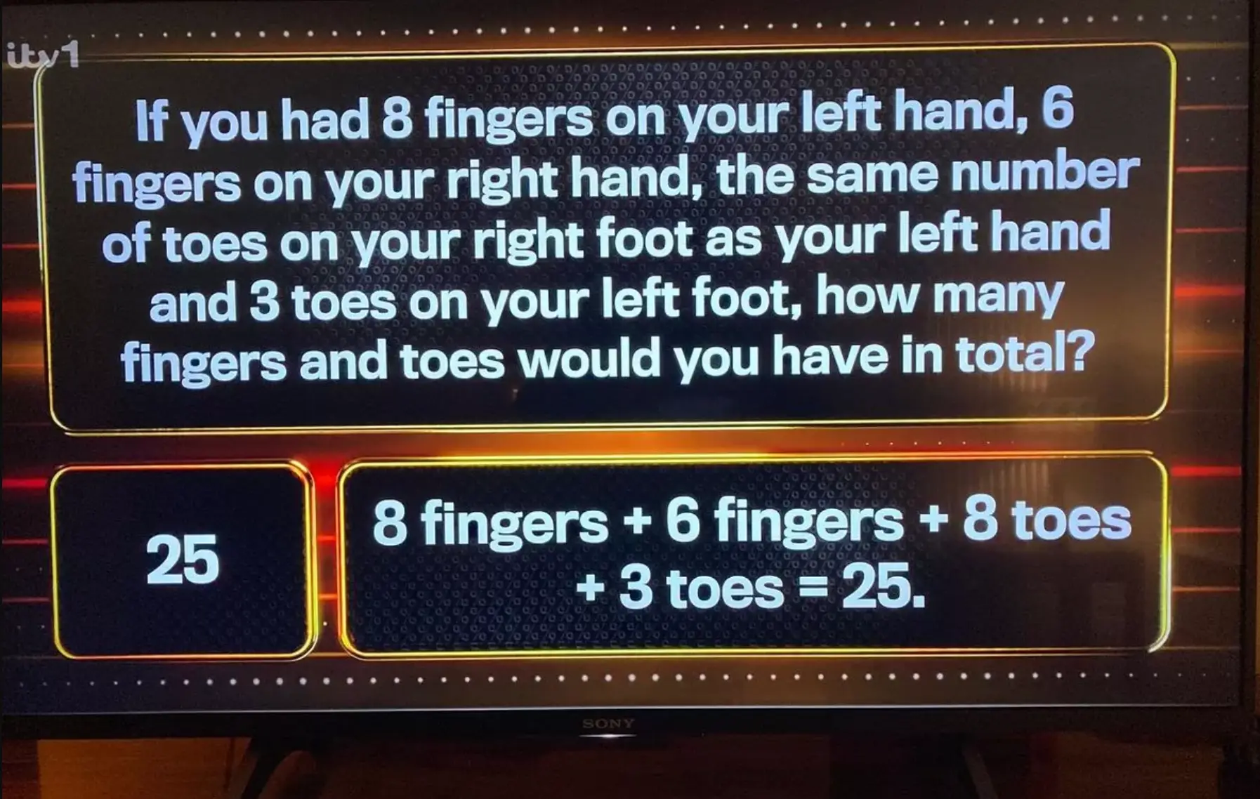 The question caused a bit of a divide. (ITV)