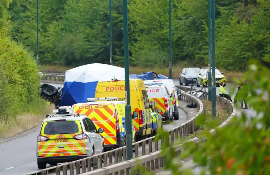 Police responding on the A66 (Owen Humphreys/PA Wire)