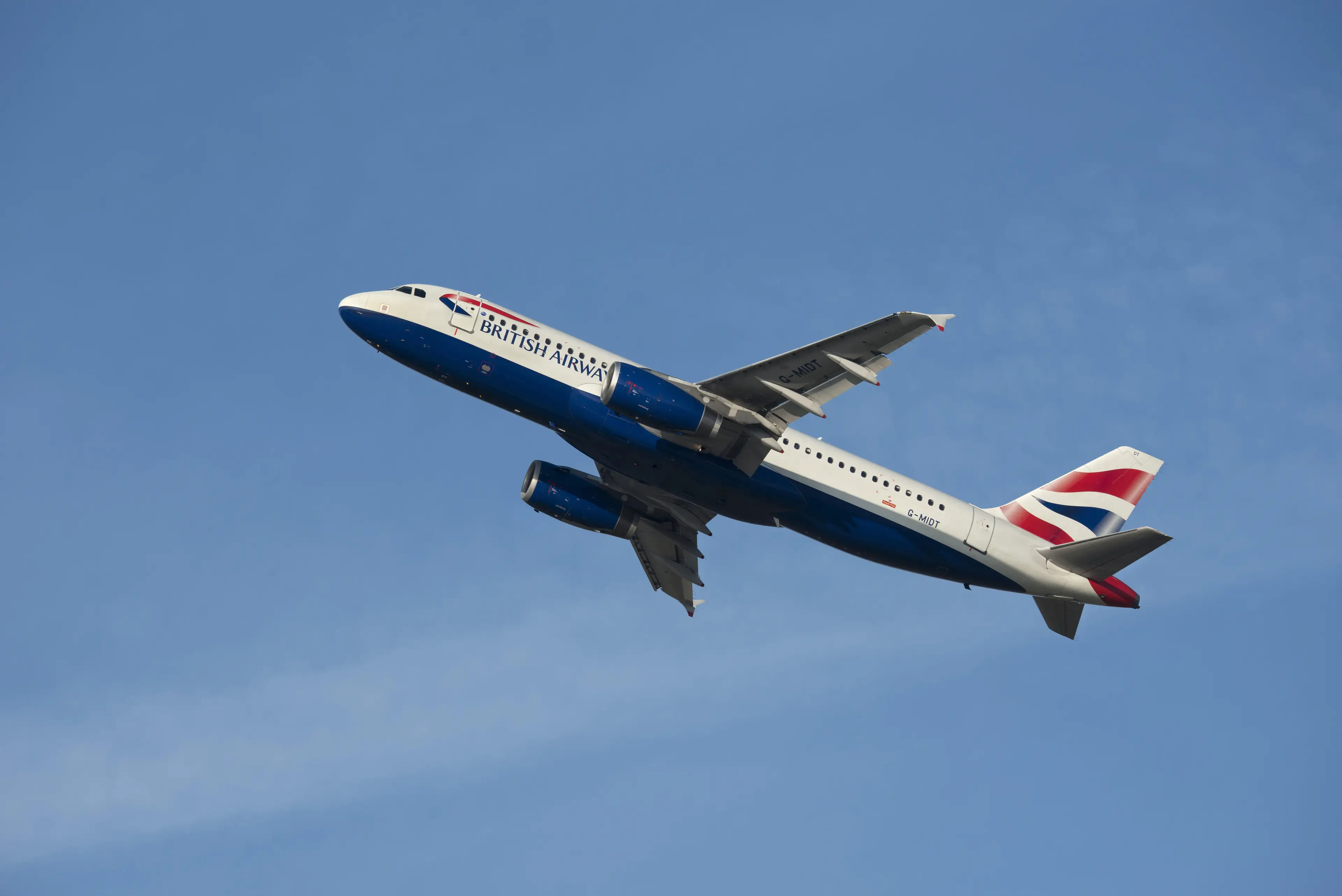 A British Airways flight.