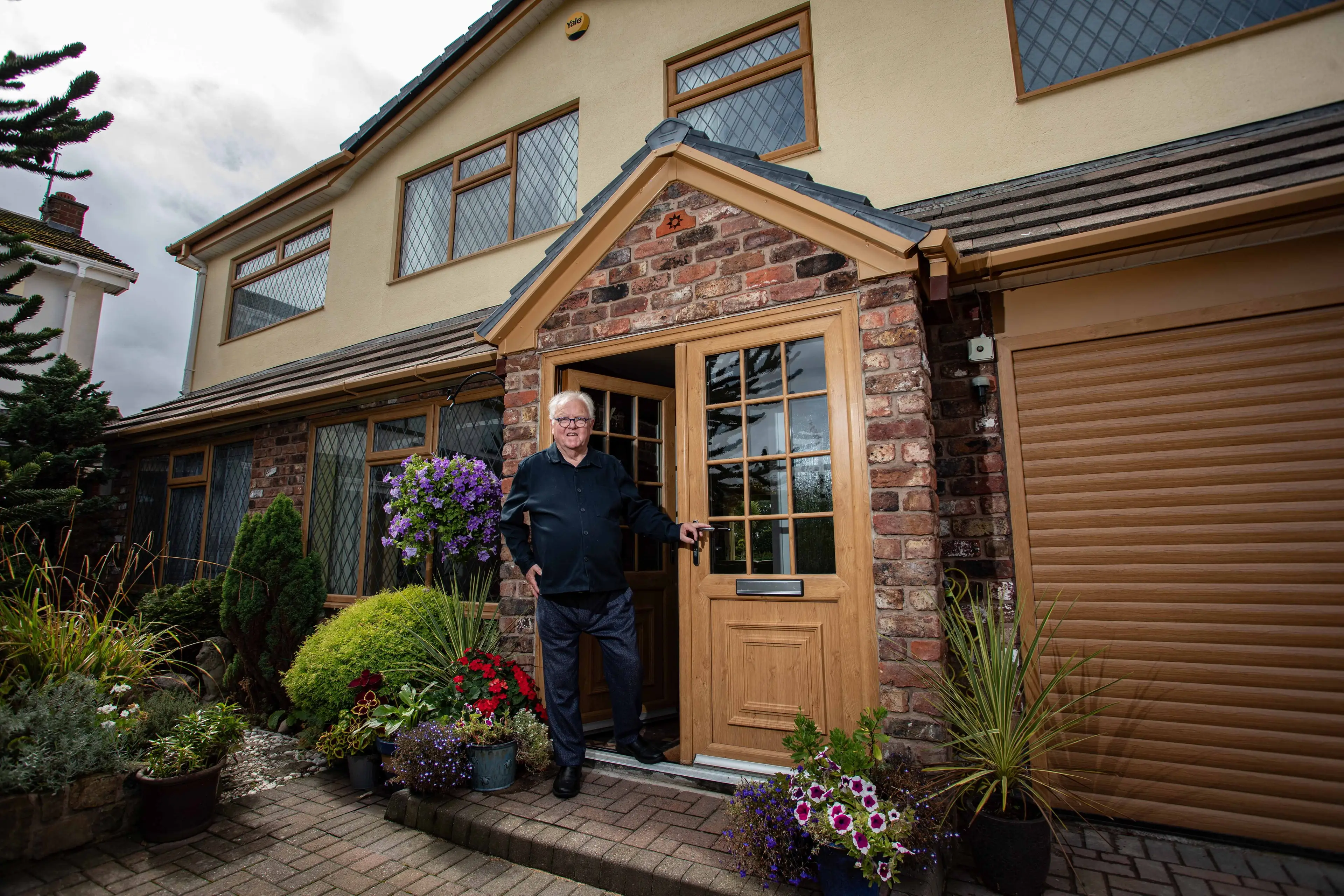 Although the home looks ordinary from the outside, the back of it has become a tourist attraction (SWNS)