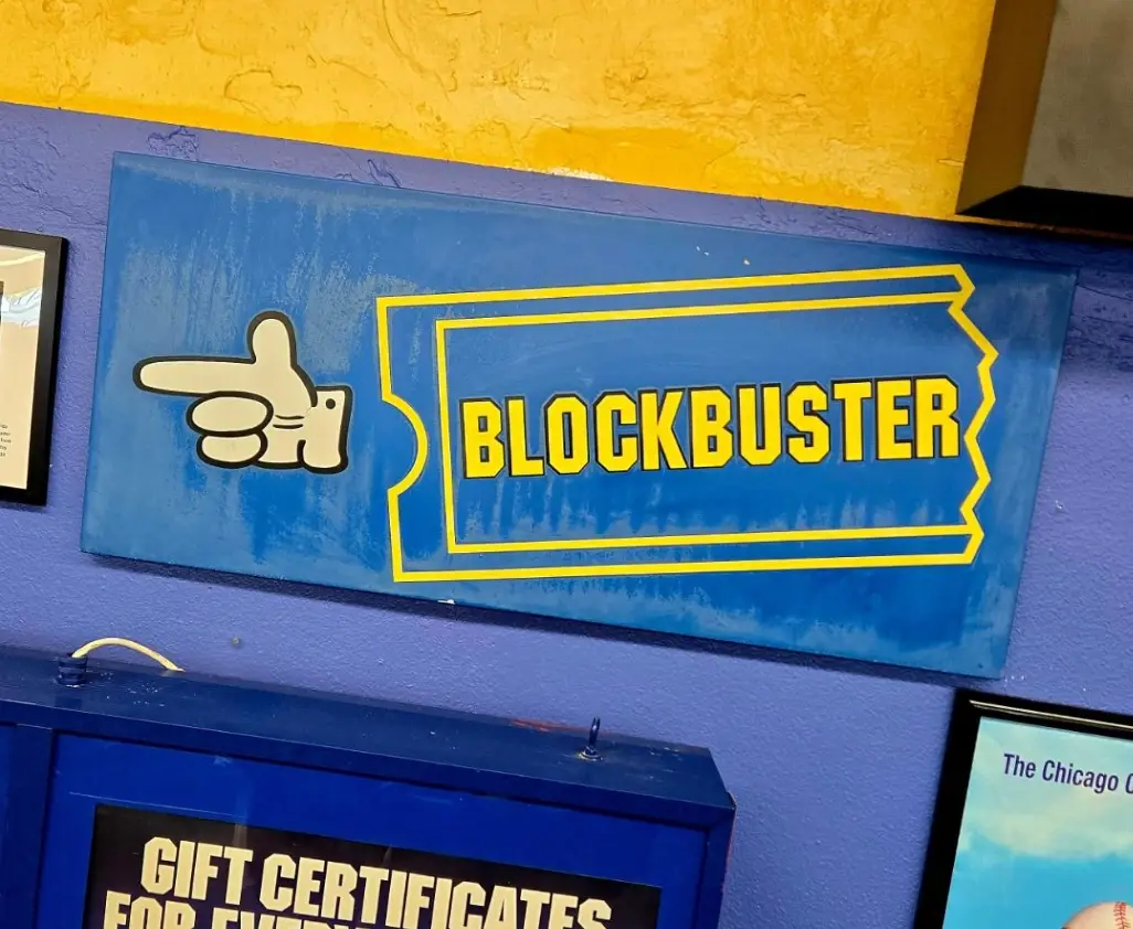 Back in the day Blockbuster was king of the movie rental. Alas, no longer. (Instagram/@blockbusterbend)
