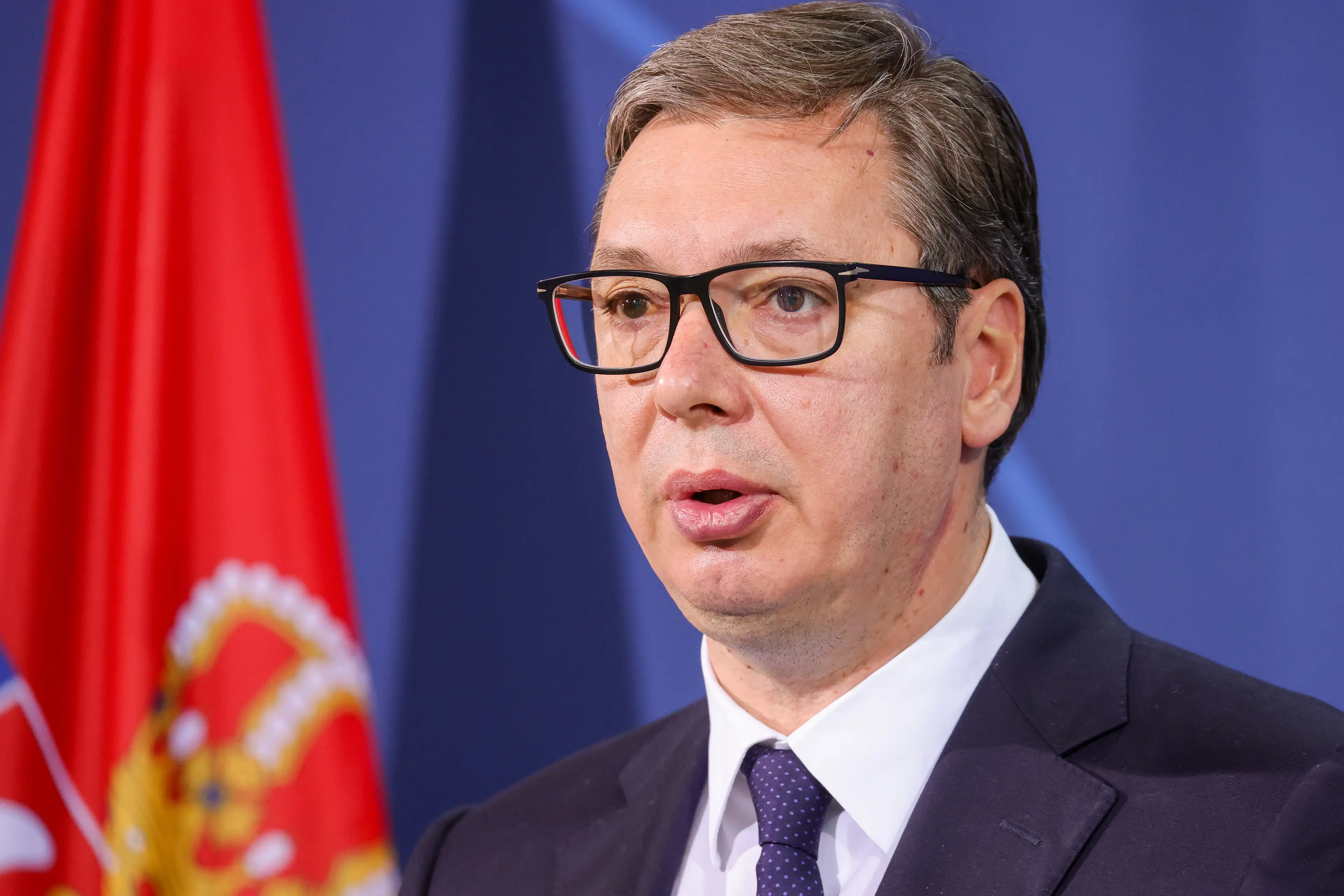 Serbian President Aleksandar Vucic has denied the allegations (Omer Messinger/Getty Images)