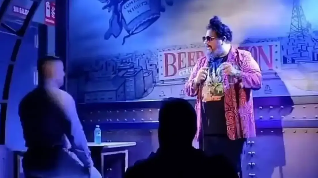 Father punched comedian on stage after ‘sexualised’ comment about his kid