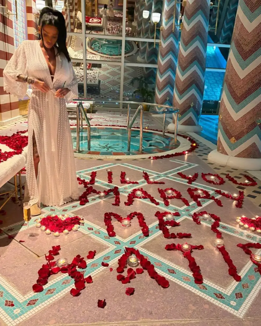 The former model shared snaps from the engagement online (Instagram/Katie Price)