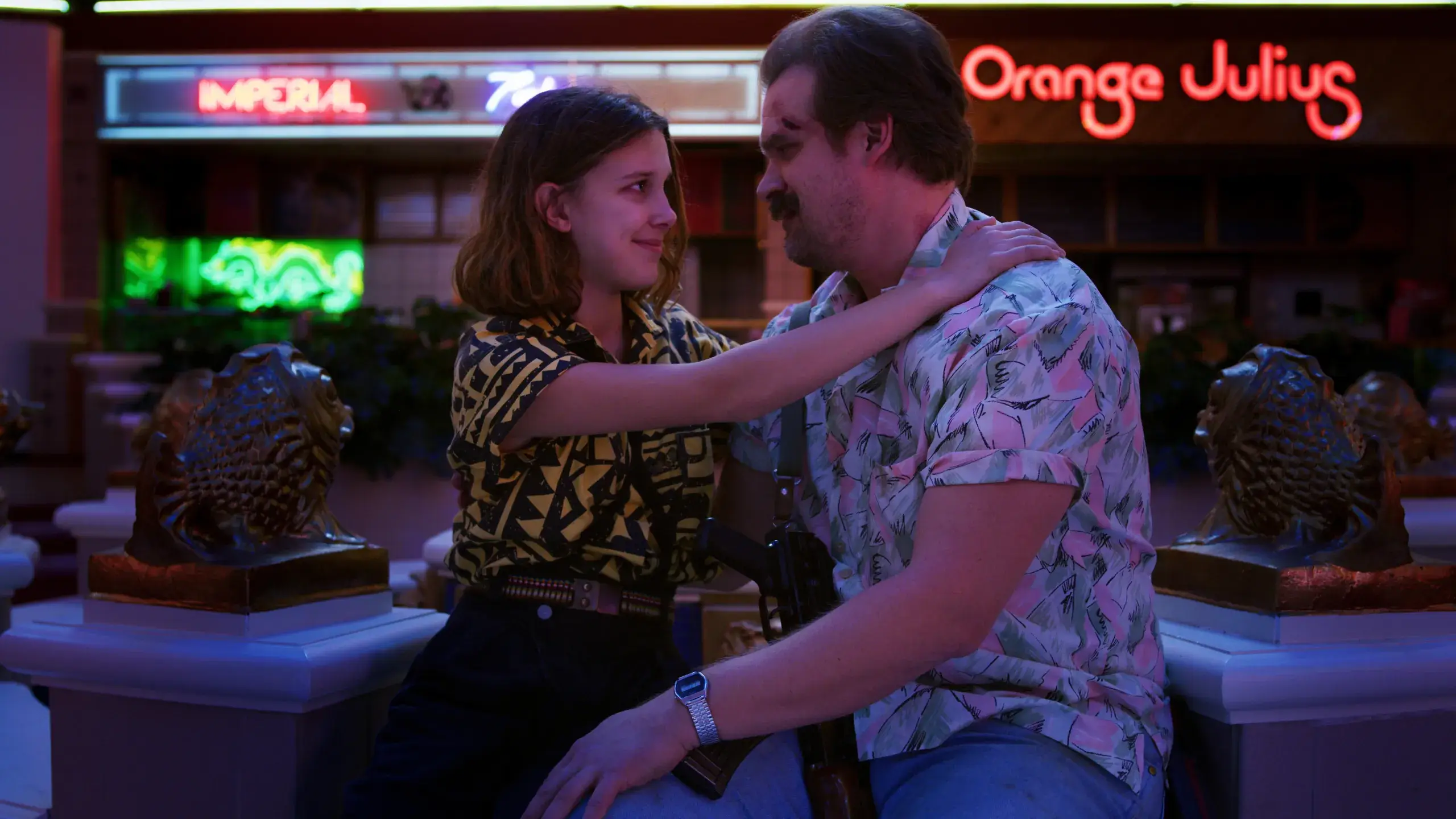 Harbour says there’s still a ‘special bond there’ between him and his Stranger Things co-star (Netflix)