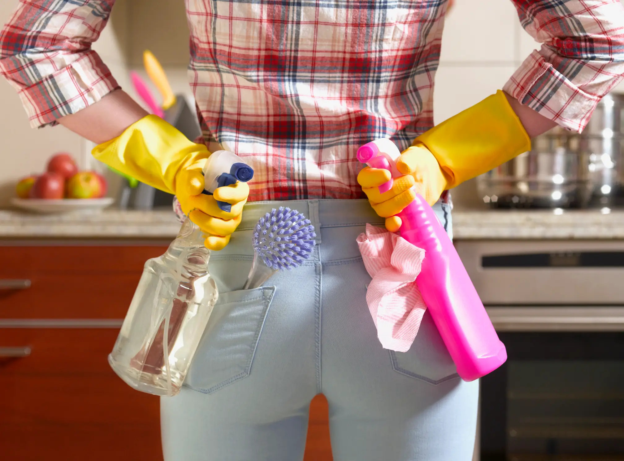 The idea of naked cleaning is niche, to say the least (Getty Stock Image)