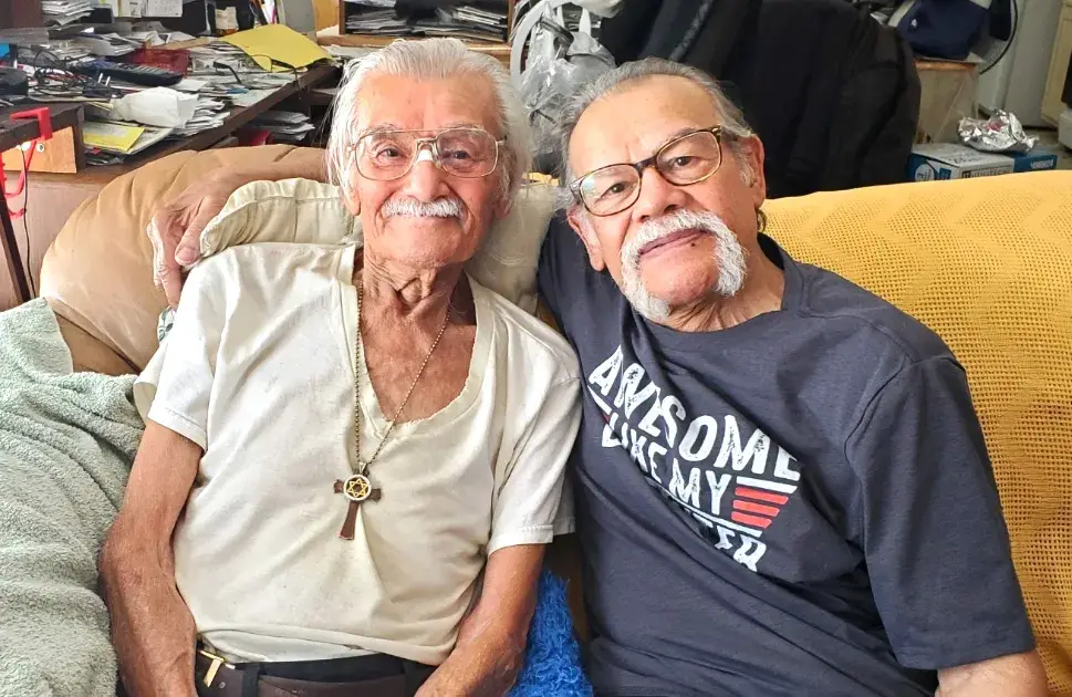 Luis (right) was finally reunited with his brother Roger after a whopping 73 years (Alida Alequin)